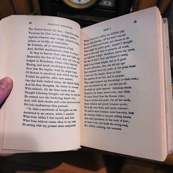 Paradise Regained – Antique Decorative Book, Henry Altemus Edition, Neutral Clot - Picture 12 of 12